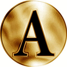 Náhled Averzní strany - Česká jména - Alžběta - velká zlatá medaile 1 Oz