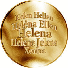 Náhled Reverzní strany - Česká jména - Helena - zlatá medaile