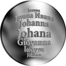 Náhled Reverzní strany - Česká jména - Johana - stříbrná medaile