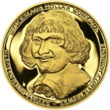 400 let od narození Václava Hollara a 330 let od jeho úmrtí. - zlatá 1 Oz  - Proof